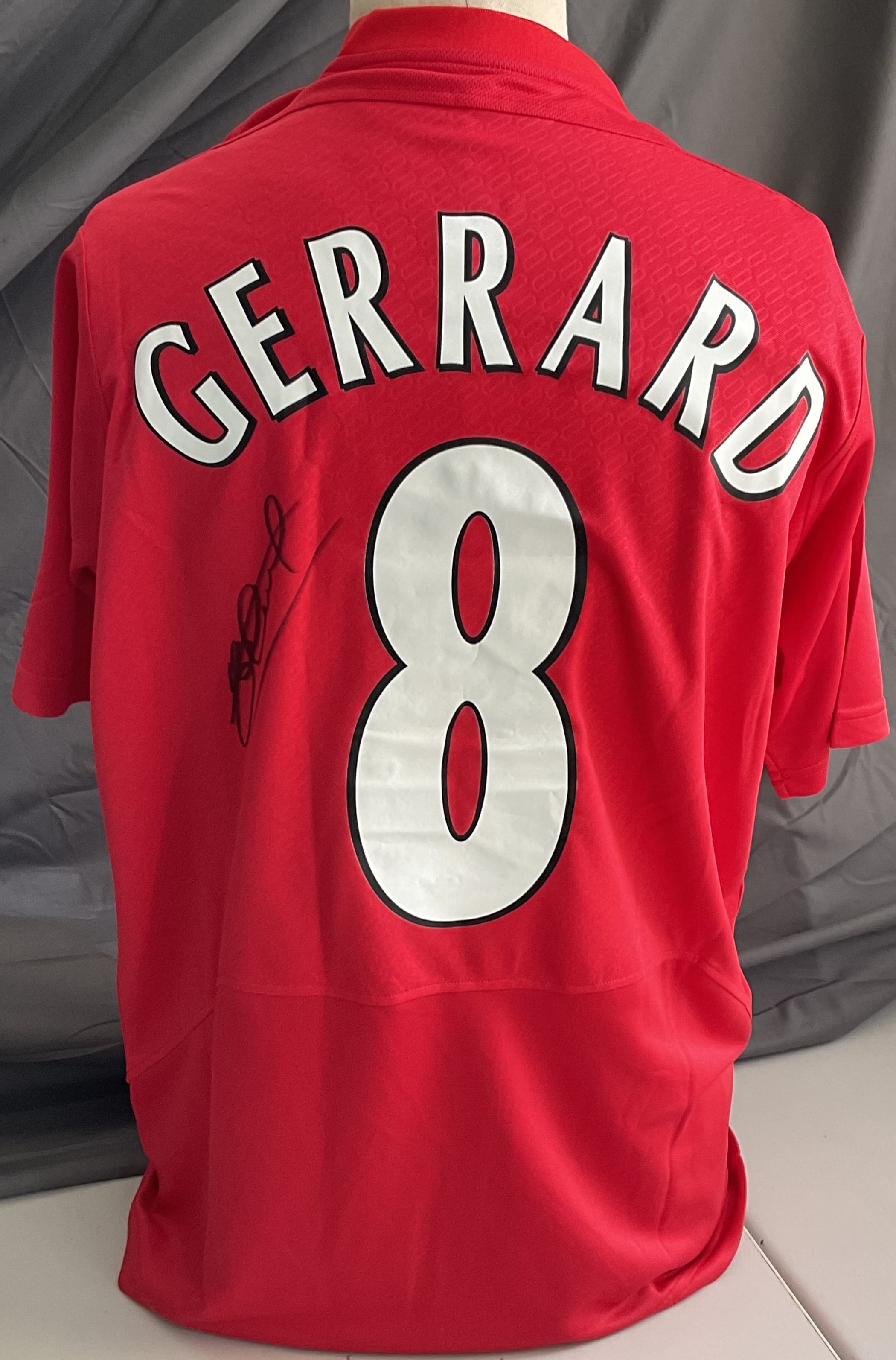 Steven Gerrard signed Liverpool Istanbul 2005 Champions League Final replica shirt signature on - Image 3 of 3