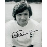 Former Spurs Star Steve Perryman Signed 10x8 inch Black and White Spurs FC Photo. Good condition.