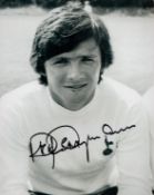 Former Spurs Star Steve Perryman Signed 10x8 inch Black and White Spurs FC Photo. Good condition.