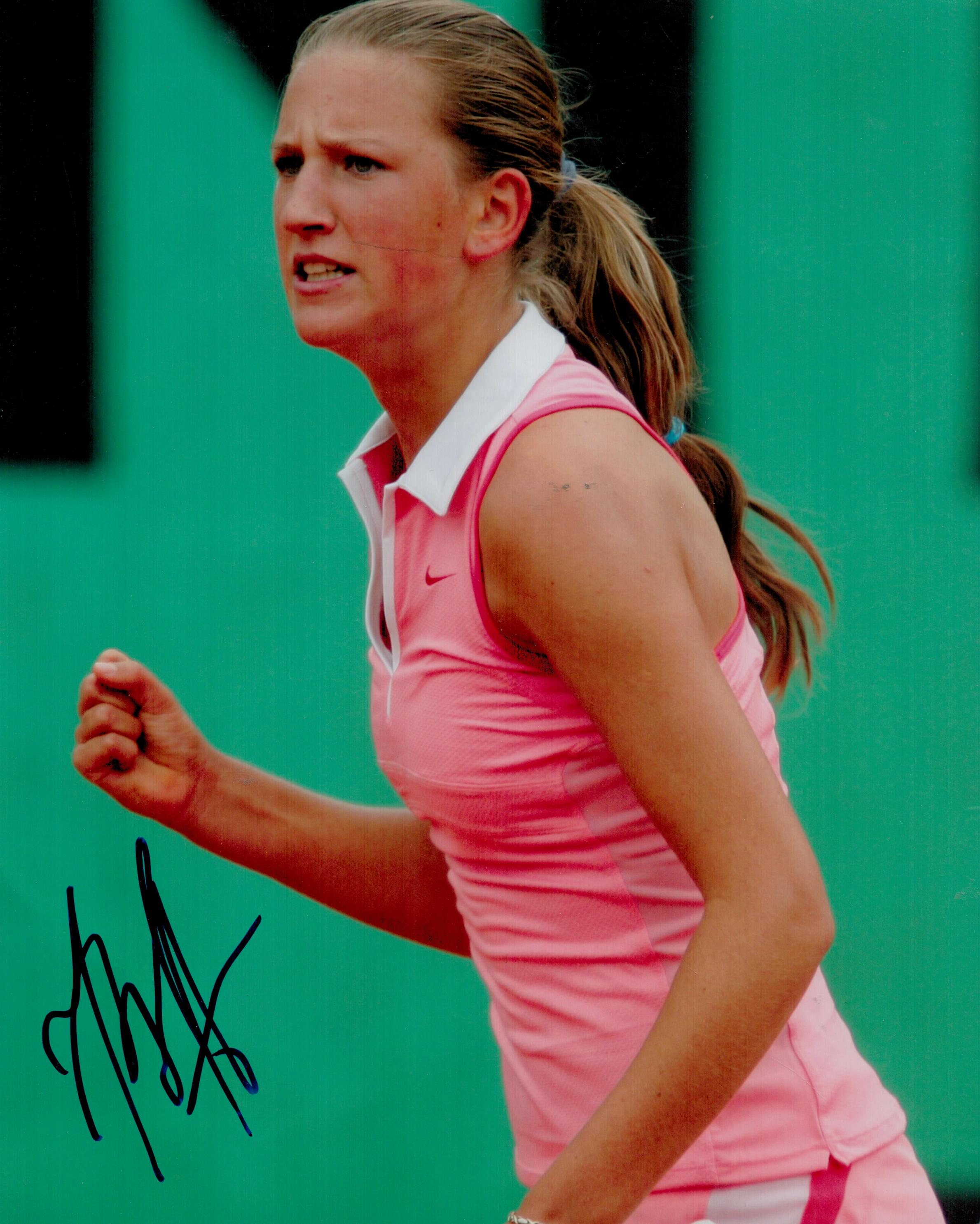 Tennis Victoria Azarenka signed 10x8 colour photo. Good condition. All autographs come with a