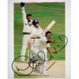 Former Pakistani Cricketer Danish Kaneria Signed 10x8 inch Colour Photo. Good condition. All