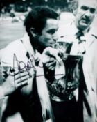 Former Spurs Star Osvaldo Ardiles Signed 10x8 inch Black and White Spurs FC Photo. Good condition.