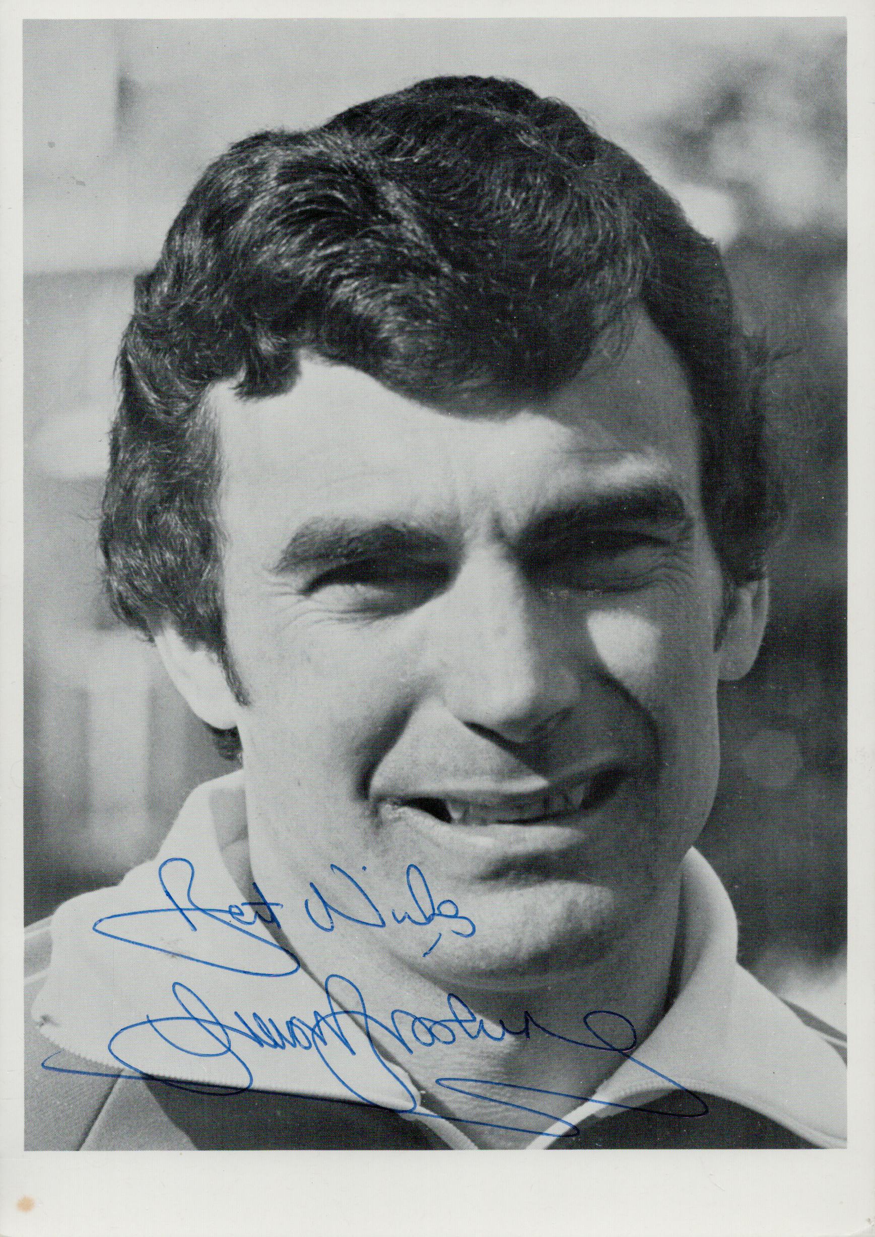 Football Trevor Brooking signed 8x6 vintage black and white photo. Good condition. All autographs