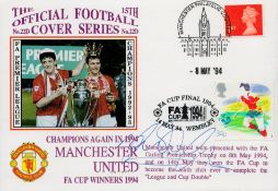 Football Mark Hughes signed Manchester United Champions Again in 1994,FA CUP Winners 1994 Official