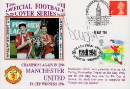 Football Denis Irwin signed Manchester United Champions Again in 1994,FA CUP Winners 1994 Official