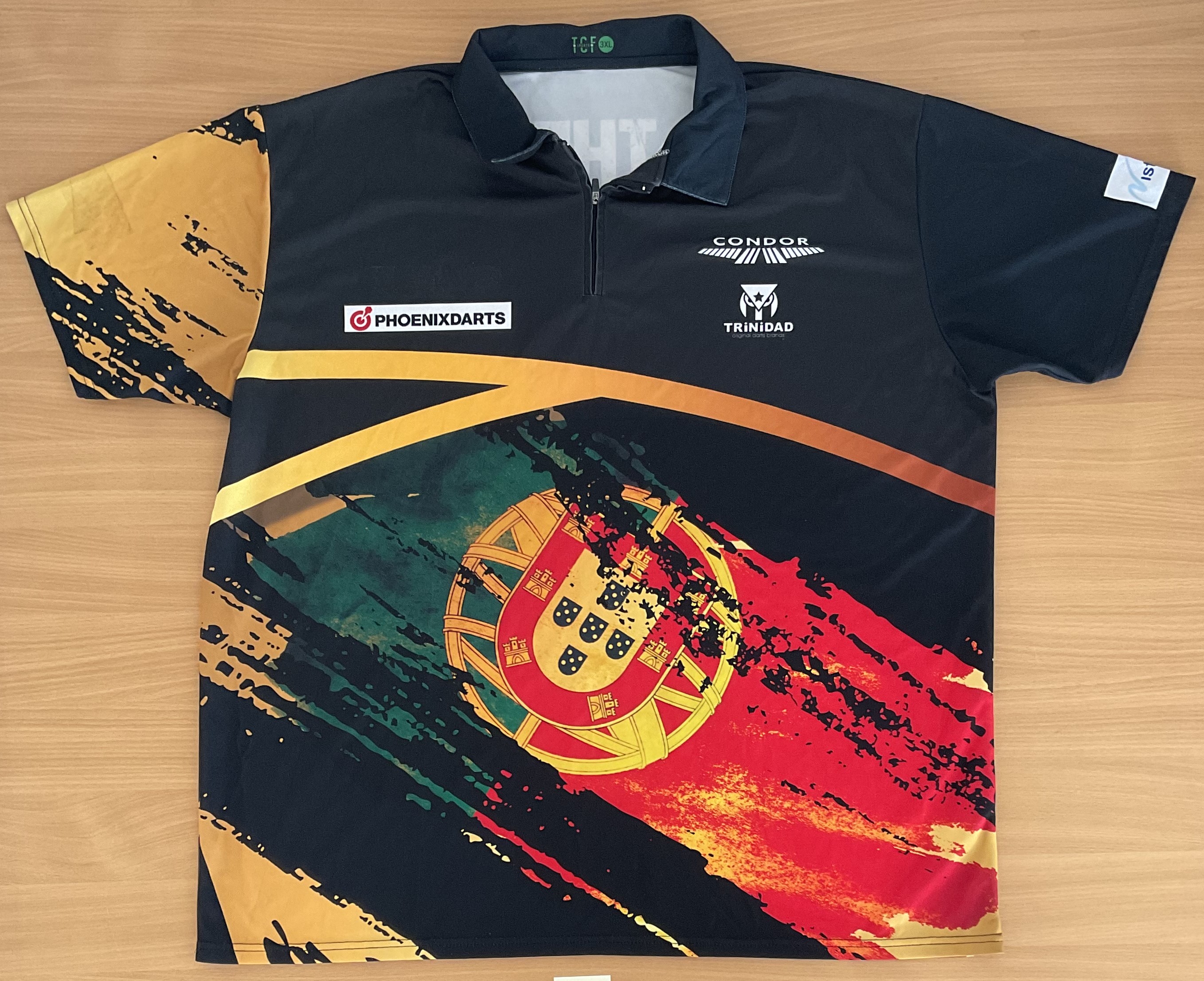 Darts Jose de Sousa Signed Condor 3XL Darts match worn Shirt From His Management Company. Signed - Image 3 of 3