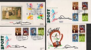 Snooker Collection of 6 Willie Thorne Signed First Day Covers. Assorted Sport Related Covers. Good