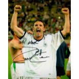 Republic of Ireland Star Robbie Keane Signed 10x8 inch Colour Photo, Pictured wearing Germany