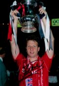 Lee Martin signed Manchester United 12x8 colour photo. Lee Andrew Martin (born 5 February 1968) is