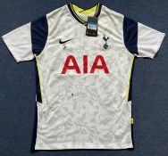 Tottenham Hotspurs Midfielder Tanguy Ndombele Signed Tottenham Home Replica Shirt Size Medium.