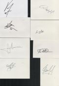 Football Collection of approx. 140 Bolton Wanderers players Signed White Cards Names Include Matt