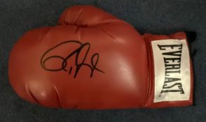 Boxing Roy Jones Jnr signed Red Everlast Boxing Glove. Roy Levesta Jones Jr. (born January 16, 1969)