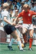 Autographed Francis Lee 12 X 8 Photo - Col, Depicting England's Francis Lee Is Confronted By West