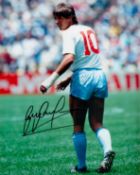 Former England FC Star Gary Lineker Signed 10x8 inch Colour Photo. Good condition. All autographs