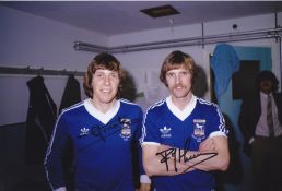 Autographed Ipswich Town 12 X 8 Photo - Col, Depicting Ipswich Town's Dutch International Players