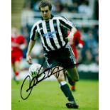 Former Newcastle Star Johnathan Woodgate Signed 10x8 inch Colour Newcastle Utd FC Photo. Good