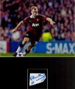 Football Paul Scholes 16x12 overall mounted signature piece includes irregular cut album page and