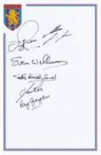 Autographed Aston Villa 12 X 8 Crested Photo - Superbly Signed In Black Marker By Former Players Ian