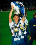 Former Spurs Star Gary Lineker Signed 10x8 inch Colour Spurs FC Photo. Good condition. All