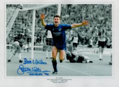 Football Steve Walsh signed 1994 Football League First Division play off Final 16x12 colourised