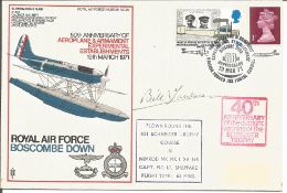 Bill Townsend Dambuster signed RAF Boscombe Down 50th Anniversary of Aeroplane and Armament