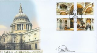 Rev Graeme Knowles signed St Pauls Cathedral FDC. 13/5/08 London EC1 postmark. All autographs come