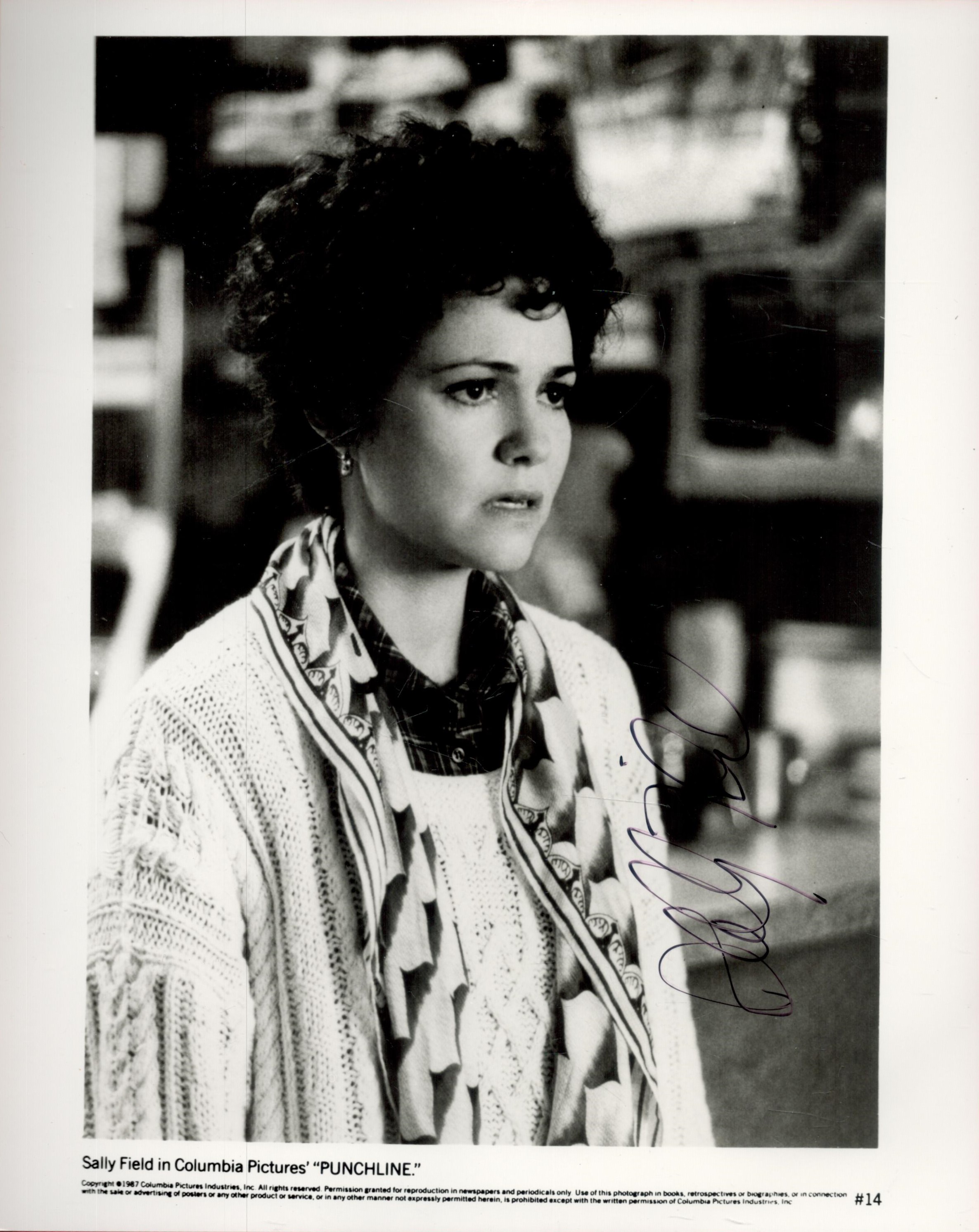 Sally Field signed 10x8 black and white promo photo. All autographs come with a Certificate of