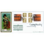 Prof Aubrey Manning OBE signed Scotland A British Journey FDC. 15/7/2003 Edinburgh postmark. All