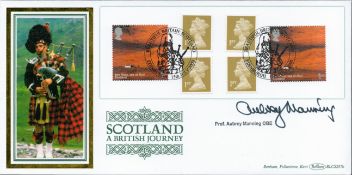 Prof Aubrey Manning OBE signed Scotland A British Journey FDC. 15/7/2003 Edinburgh postmark. All