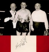 Sammy Mccarthy (1931-2020) Boxer Signed Card With Photo. All autographs come with a Certificate of