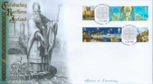 Mason of Barnsley signed Celebrating Northern Ireland FDC. 11/3/2008 Downpatrick postmark. All