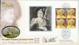Carole Waters signed FDC. 4/8/00 Dover postmark. All autographs come with a Certificate of