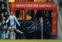 Autographed Jermaine Beckford 12 X 8 Photo : Col, Depicting Leeds Uniteds Jermaine Beckford