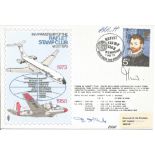 WW2 Fighter ace MRAF Dermot Boyle AFC Battle of Britain signed RAF Raflet Stamp Club cover. All