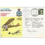 Geoffrey Wellum signed No7 Squadron RAF 60th Anniversary of the Squadron 1st May 1974 FDC. This