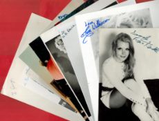 Glamour Collection of 10 Vintage Signed Photos (Includes nudes) approx size 10 x 8, and 8 x 5,