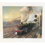 Terence Cuneo Railway Print 17 x 20 approx titled Departure from Paddington limited edition. All