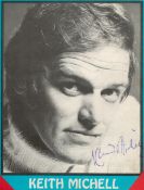 Keith Mitchell (1926-2015) Actor Signed Cut Picture. All autographs come with a Certificate of