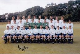 Autographed Cliff Jones 12 X 8 Photo : Col, Depicting A Wonderful Image Showing Tottenham Players