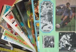 Football Collection of 18 Magazine pages / Cuttings approx size 10 x 8, Includes Teddy Sheringham,