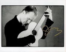 Sting Police Singer Signed 8x10 Photo. All autographs come with a Certificate of Authenticity. We