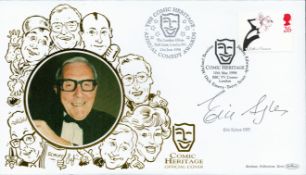 Eric Sykes signed Comic Heritage FDC. Double postmarked. 21/6/98 Park Lane, London W1 and 10/5/98