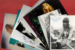 Glamour Collection of 10 Vintage Signed Photos (Includes nudes) approx size 10 x 8, and 8 x 5,