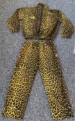 Boxing Prince Naseem Hamed personally owned Joe Bloggs Sports Leopard print track suit with detailed