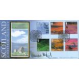 Cameron McNeish signed Scotland A British journey FDC. 15/7/03 Papa Little postmark. All