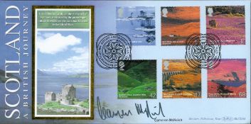 Cameron McNeish signed Scotland A British journey FDC. 15/7/03 Papa Little postmark. All