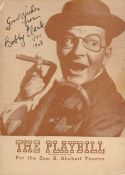 Bobby Clark (1888-1960) Comedy Actor Signed 1947 Sweethearts Programme. All autographs come with a