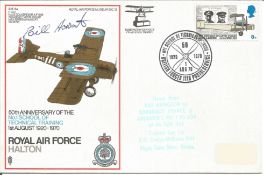 Dambuster Bill Howarth signed RAF Halon 50th Anniversary of the No. 1 School of Technical Training