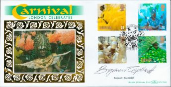 Benjamin Zephaniah signed Carnival London Celebrates FDC. 25/8/1998 London W11 postmark. All