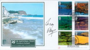 Terry Wogan signed The National Trust FDC. 16/3/04 White Park Bay postmark. All autographs come with